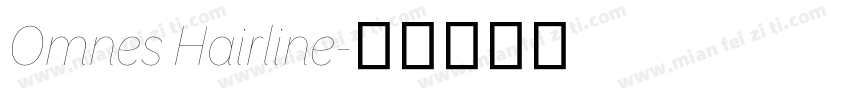 Omnes Hairline字体转换